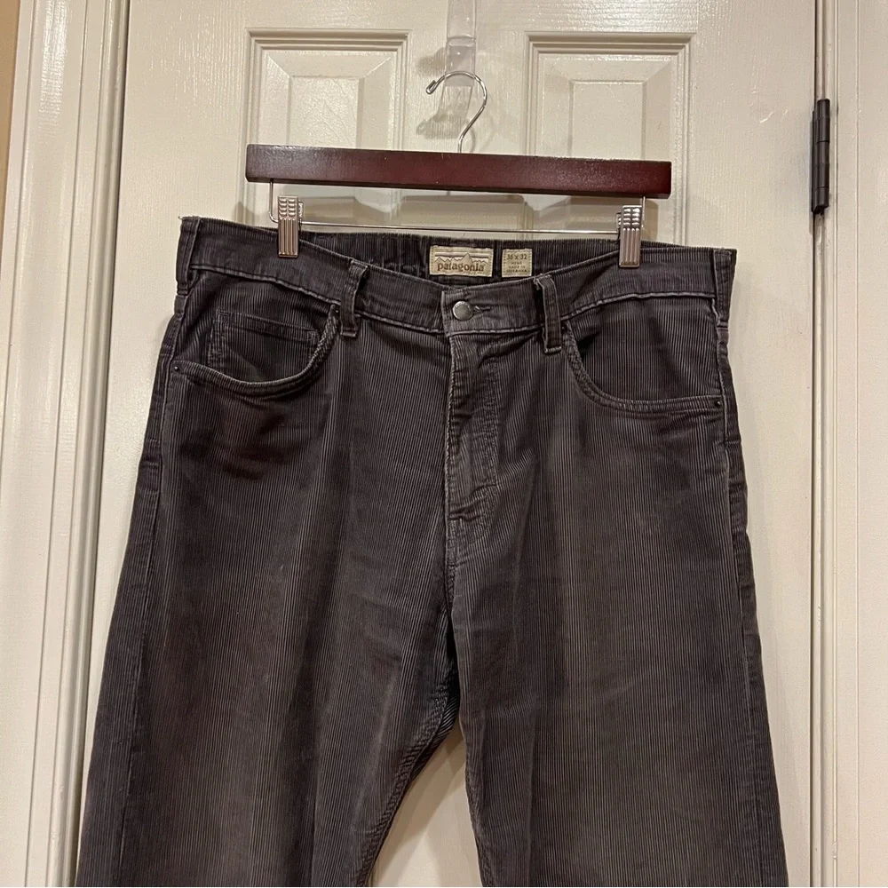 Patagonia Men’s Organic Cotton Corduroy Jeans Size 36x32 Pants Gray 21525